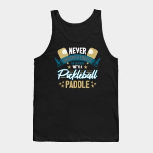 Funny Pickleball Player Gift Old man Tank Top